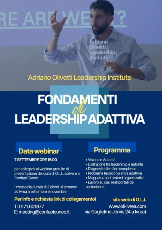 IdeaWeb | 25 agosto 2026 | Confapi Cuneo a settembre lancia tre appuntamenti strategici per le aziende